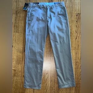 Ralph Lauren Chino Pants stretch,straight fit 32/30, grey, new with tags